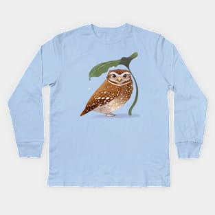 Rainy Owl Kids Long Sleeve T-Shirt